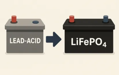 Evolution of Battery Technology for Electric Utility Task Vehicles: From Lead-Acid to LiFePO4