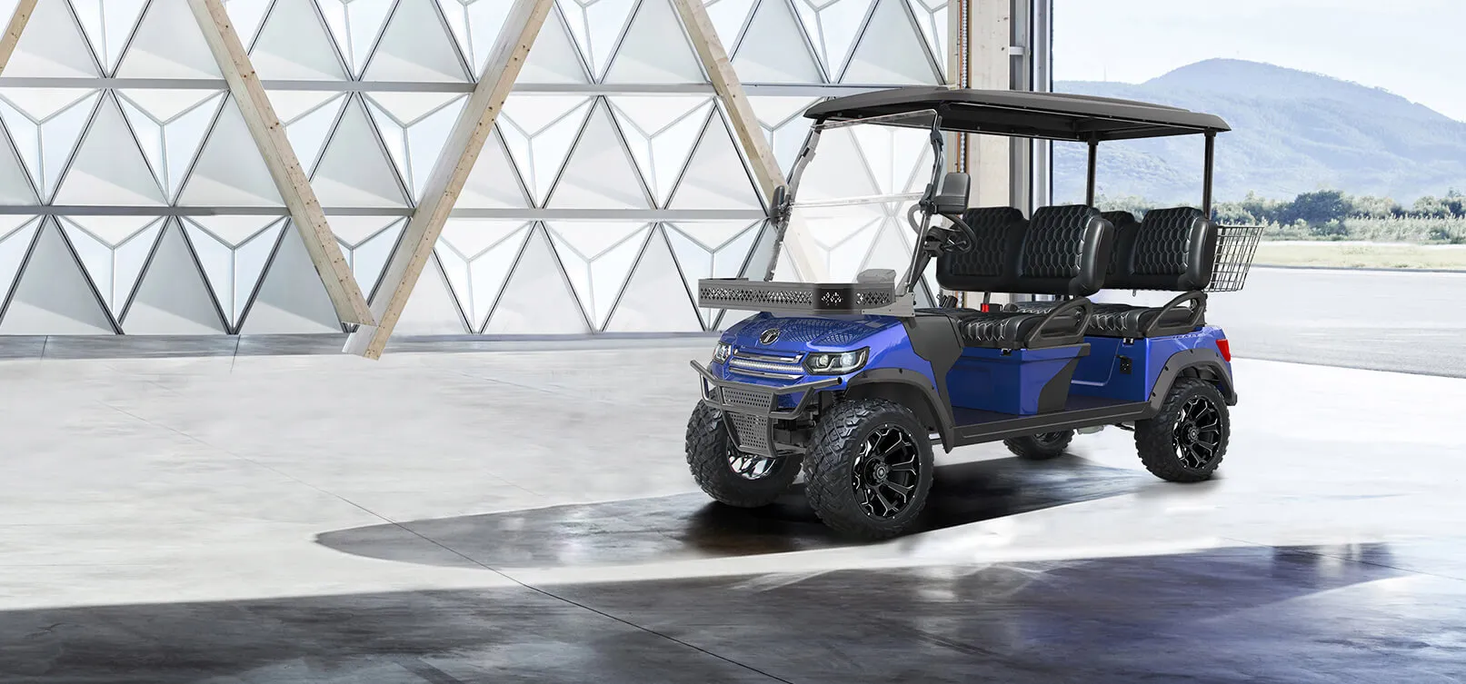 TARA fleet utility task vehicles on the course