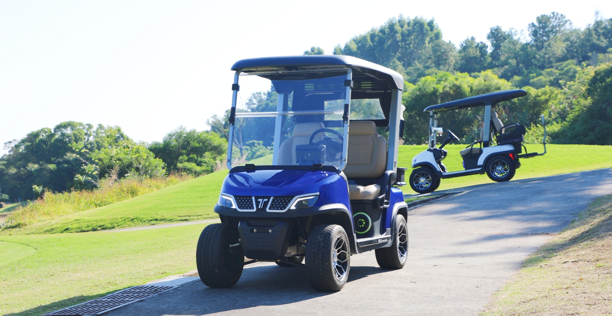 Tara Spirit Plus Electric Utility Task Vehicle with Lithium Battery on Golf Course