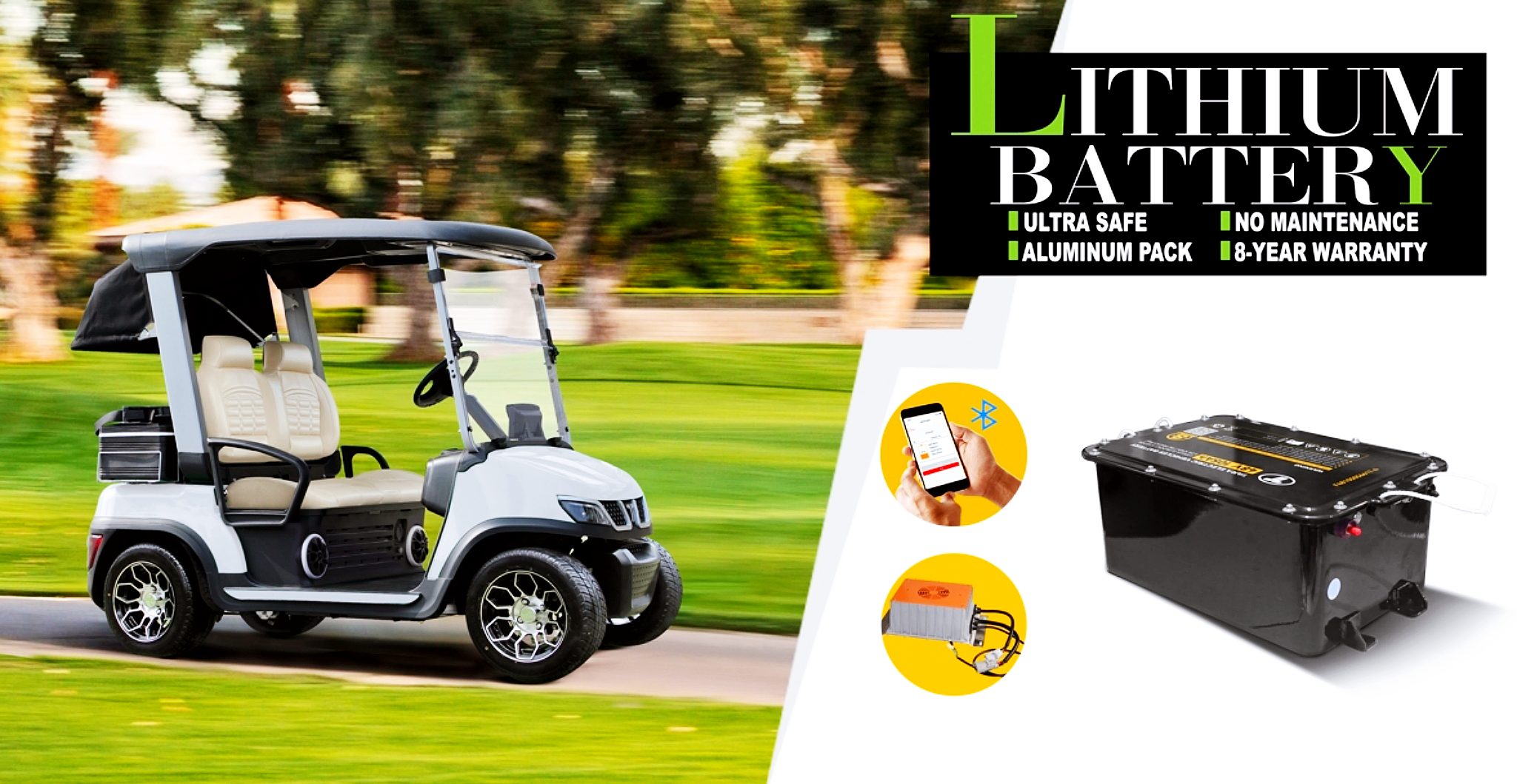 48V 105Ah Lithium Utility Task Vehicle Battery