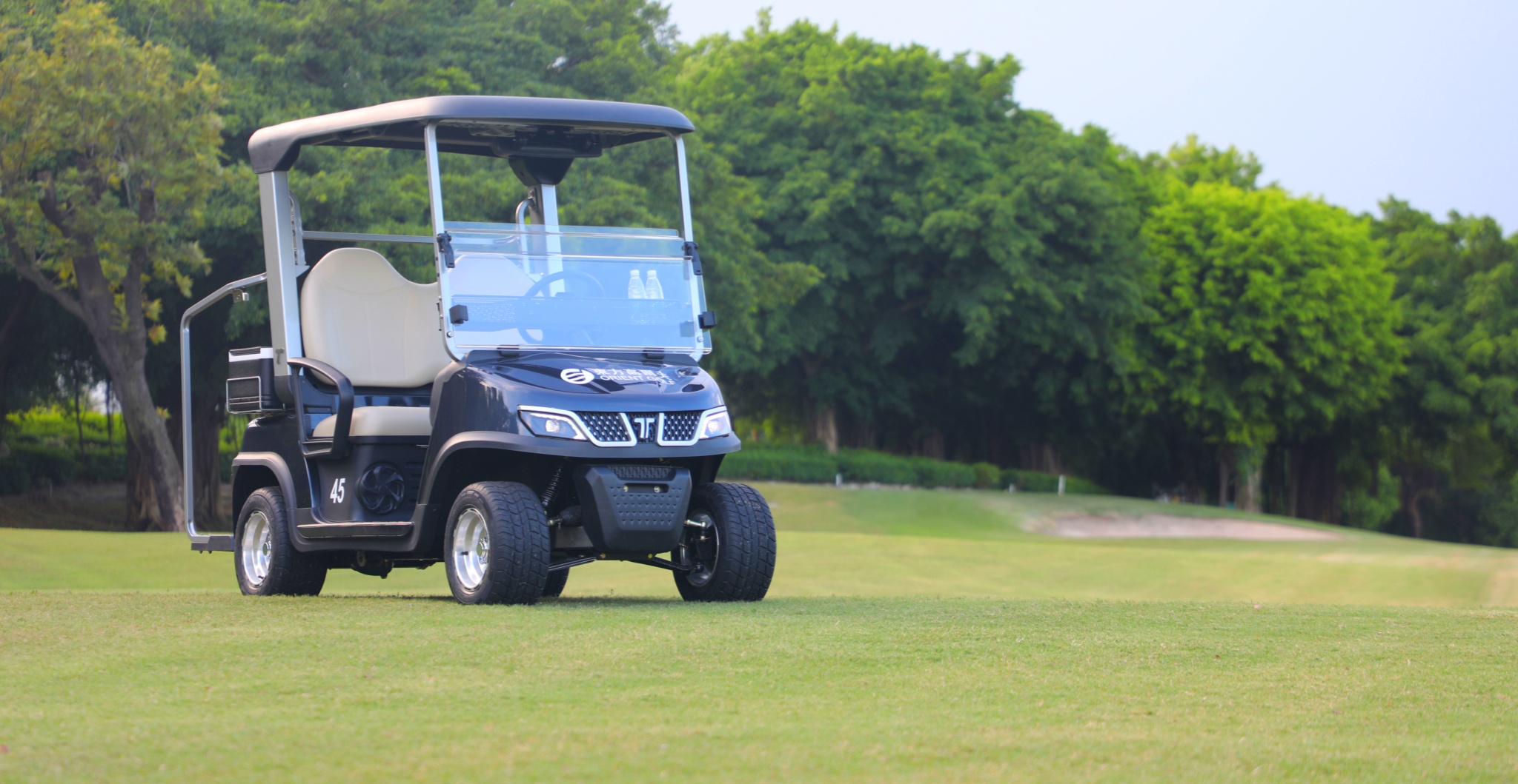 Tara Harmony mini electric utility task vehicle on golf green
