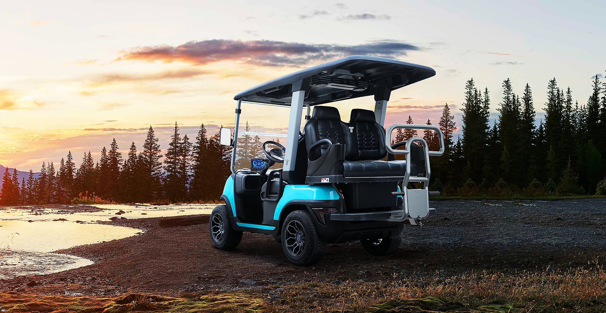 Tara Roadster 2+2 on Forest Trail – Stylish and Rugged Electric Utility Task Vehicle