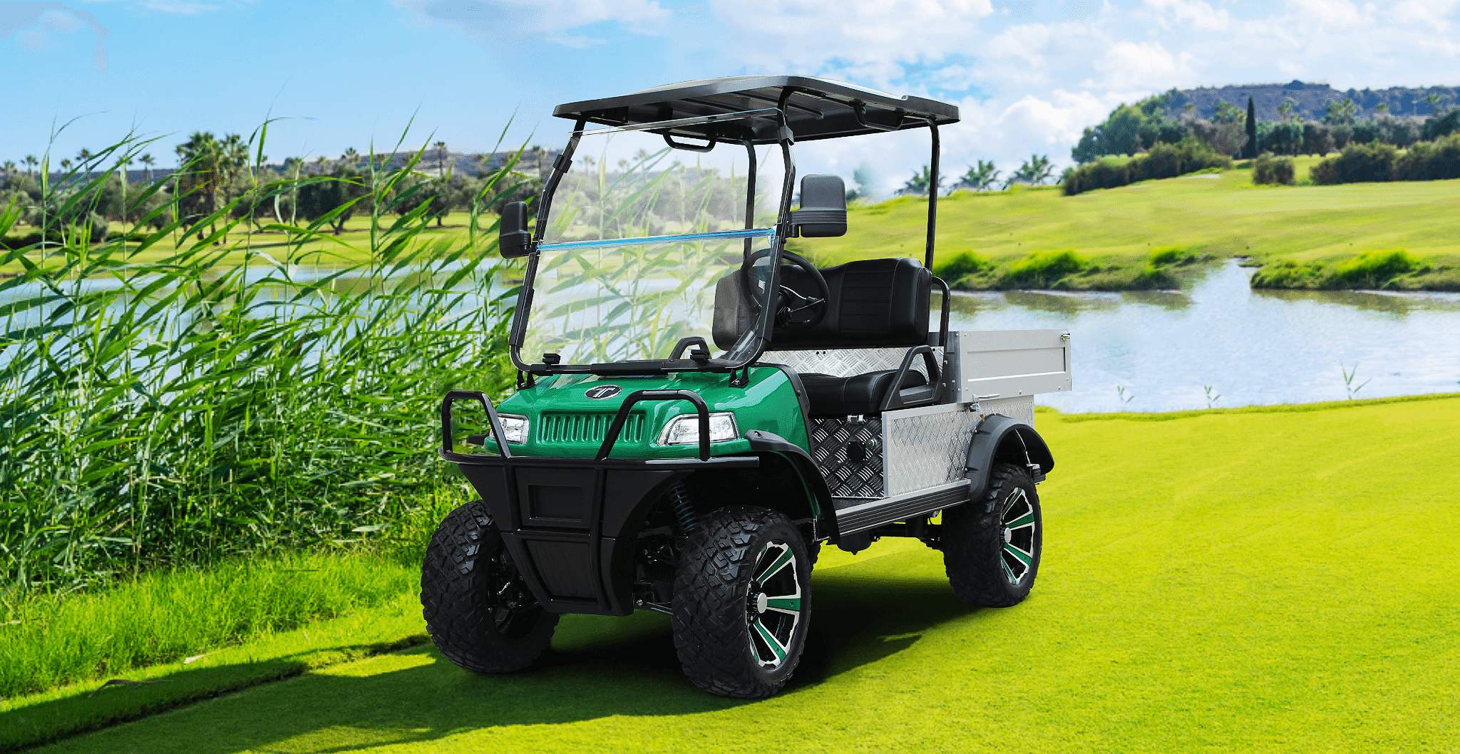 Tara Electric Utility Vehicle at Work on the Course