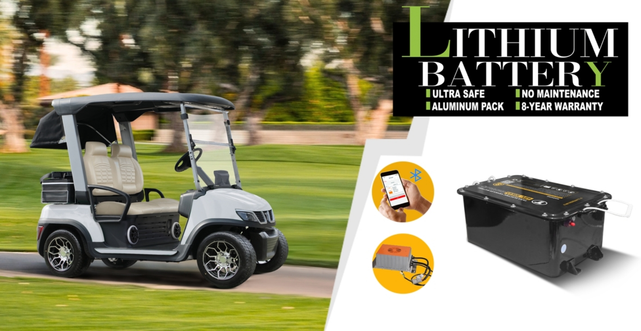 Tara utility task vehicle with lithium battery