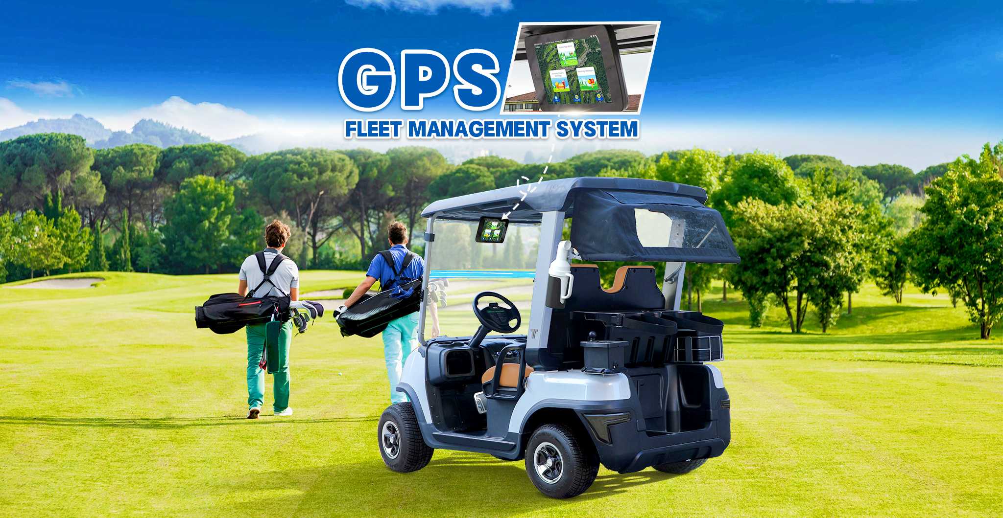 Map Golf Courses with Tara Electric Utility Task Vehicle