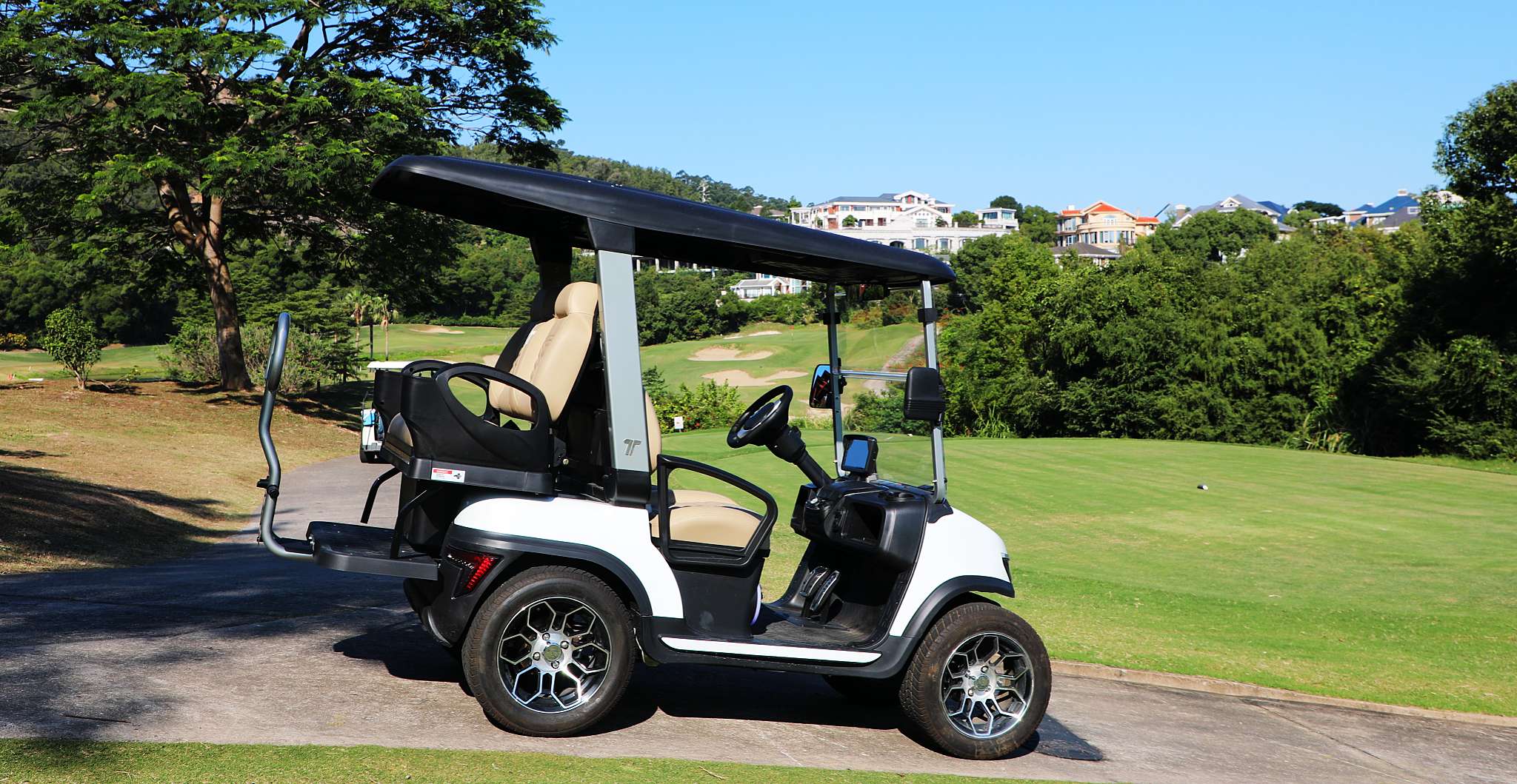 Tara Roadster Utility Task Vehicle with Rear Seat on Course