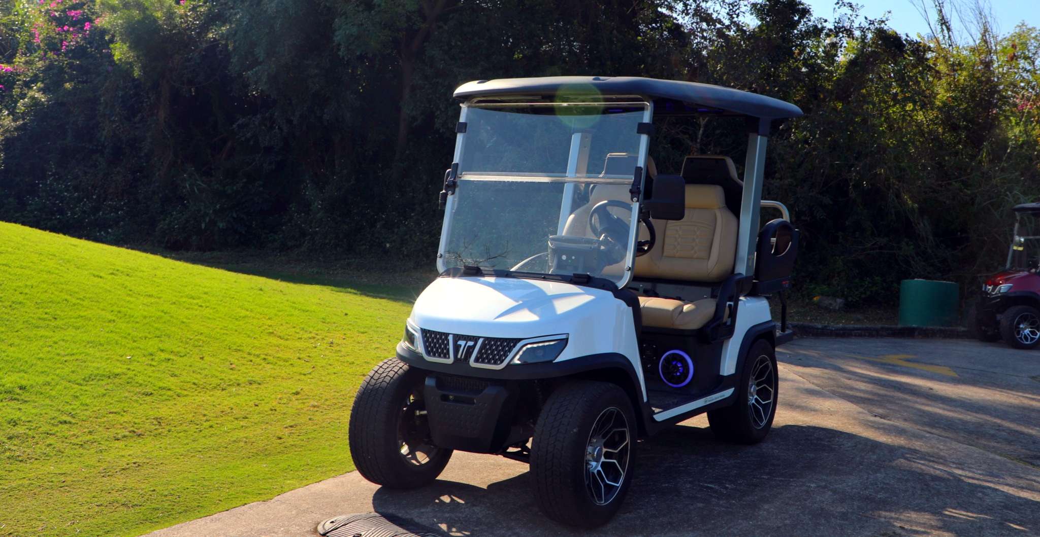 Lifted Utility Task Vehicle for Golf Course
