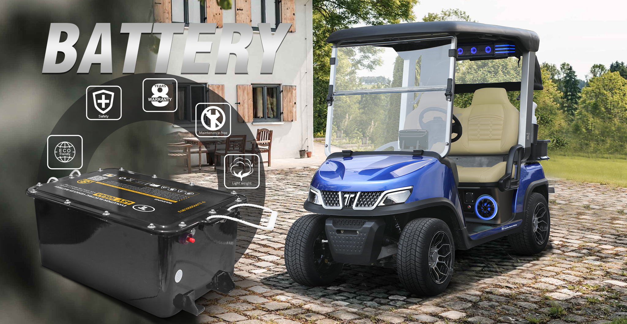 tara utility task vehicle battery