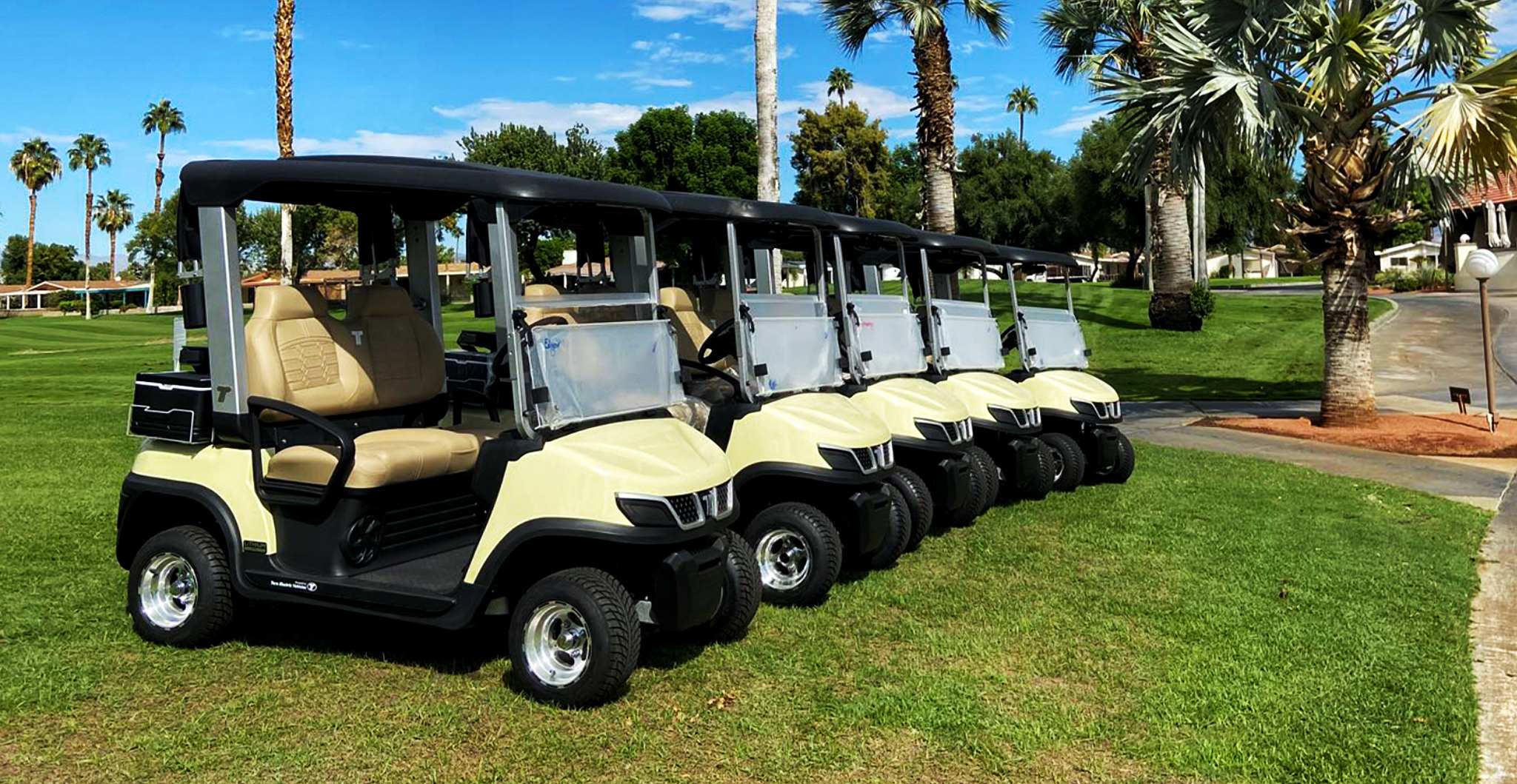 tara-golf-cart-fleet-lined-up-on-golf-course