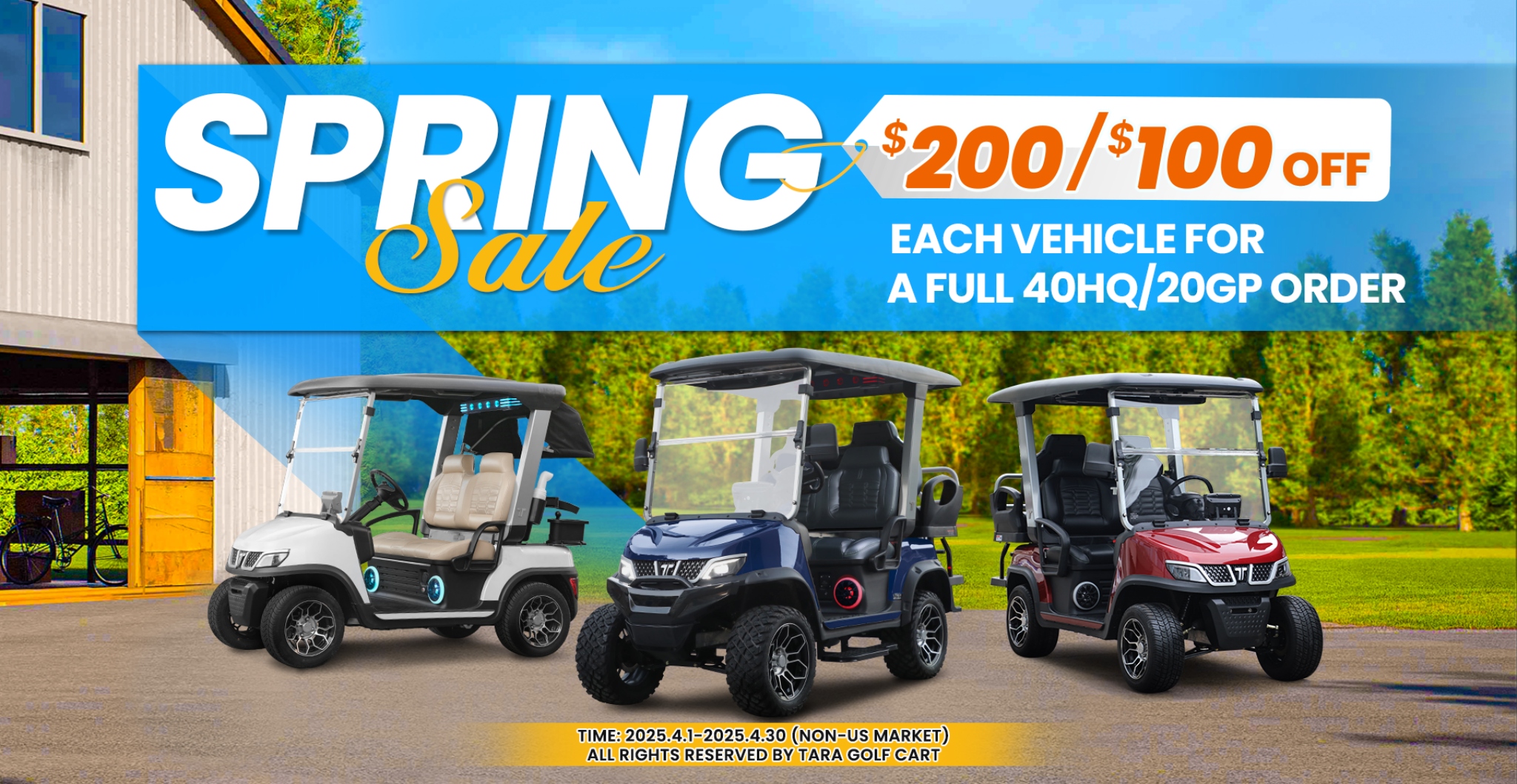 TARA Utility Task Vehicles (UTV) Spring Sales Event