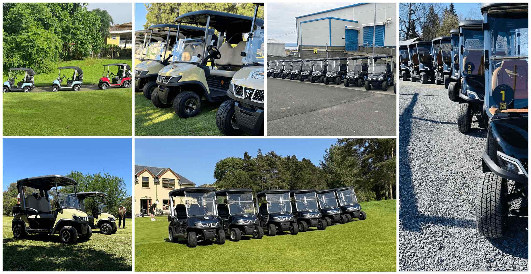 TARA UTV Battery Cart On Golf Course