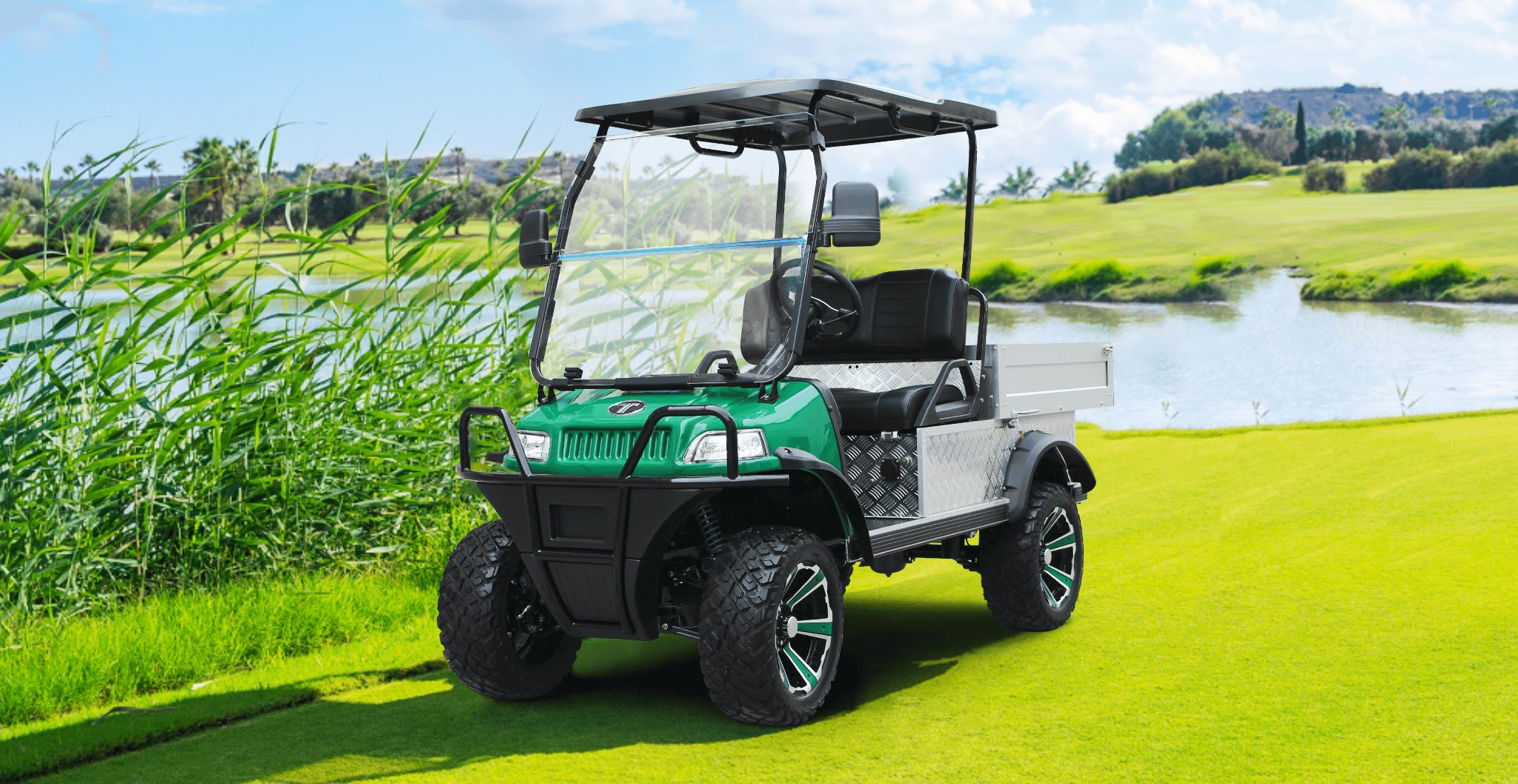 Street-ready Tara utility task vehicle in urban zone
