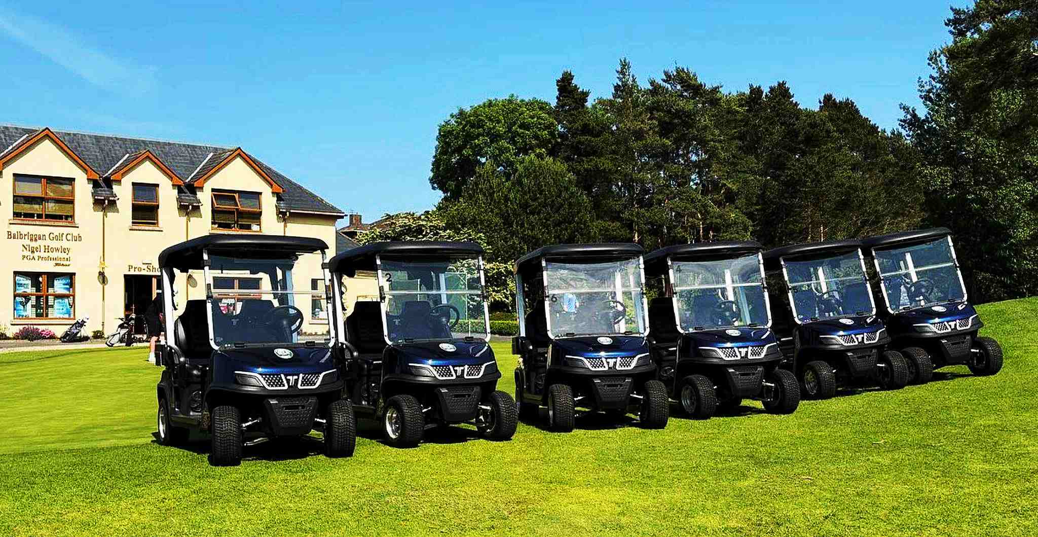 Tara Electric Utility Task Vehicle Operating on Golf Course