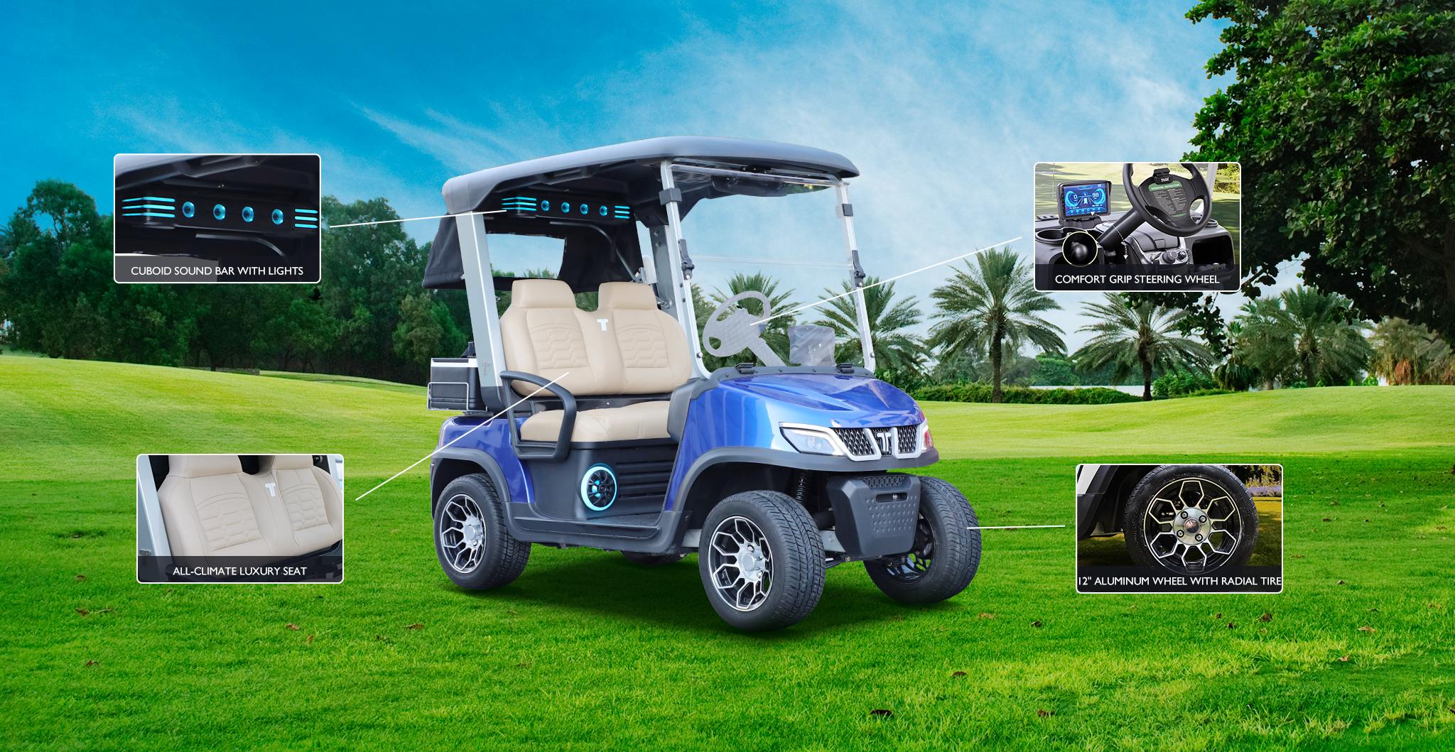 Elektrische golfkar kopen bij Tara