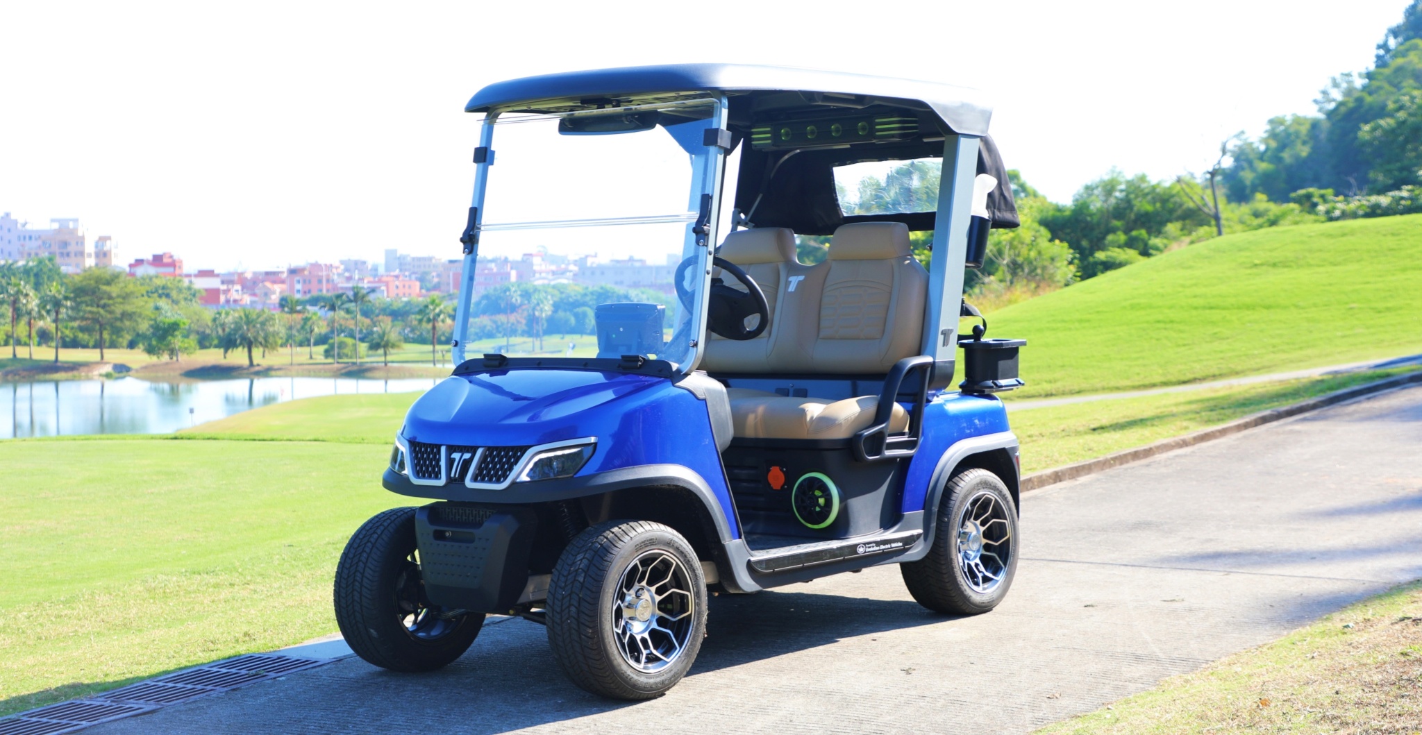 Tara 4x4 Electric Utility Task Vehicle on the Course