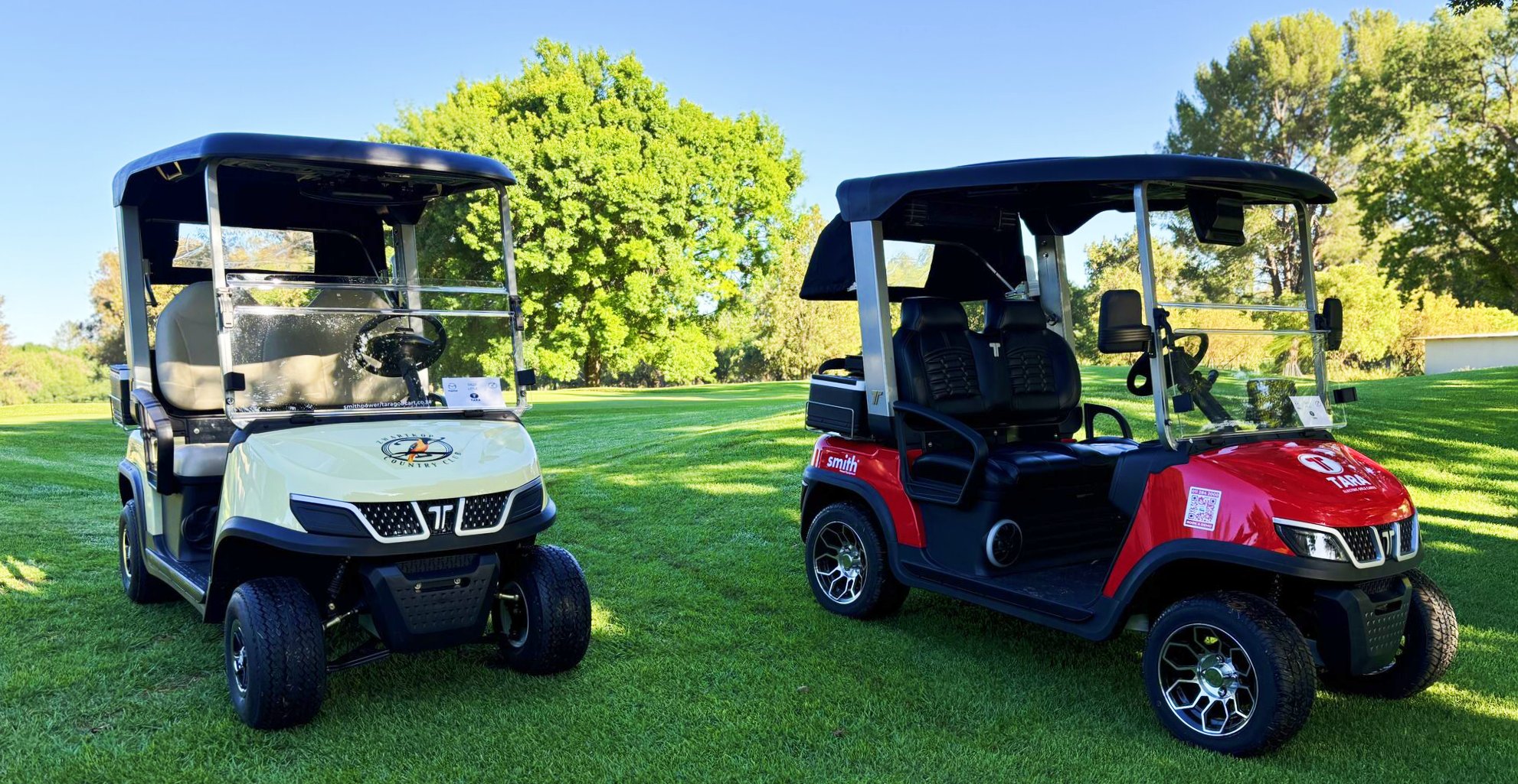 Quiet Eco-Friendly Utility Task Vehicle Tara on the Course